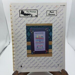 "April Showers" Cross Stitch Pattern Book By Paw Printings 2001